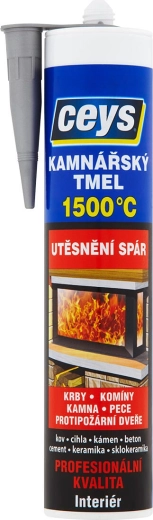 Tulekindel kaminapahtel 310 ml must CEYS