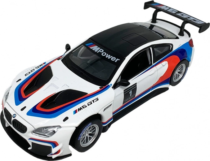 Metallist mudel BMW M6 GT3 1:32 tulede ja helidega