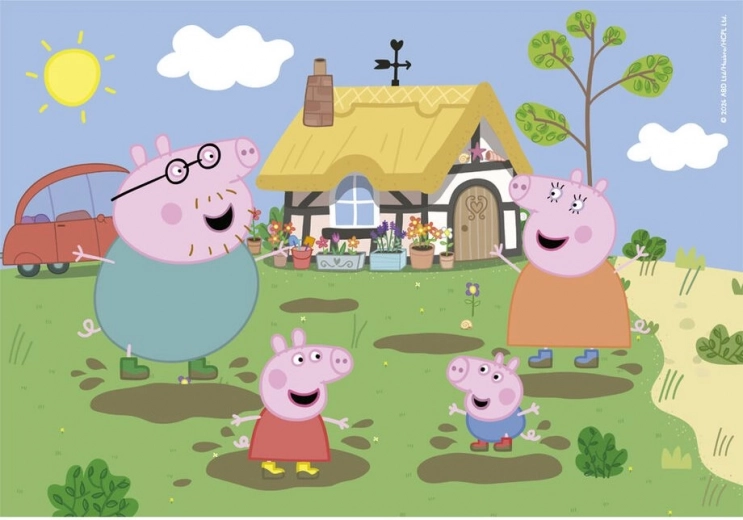 Clementoni puzzle Peppa Pig fun in the mud