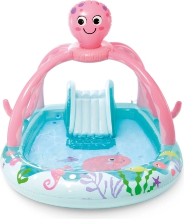 Inflatable Octopus Play Center with Water Sprayer and Slide