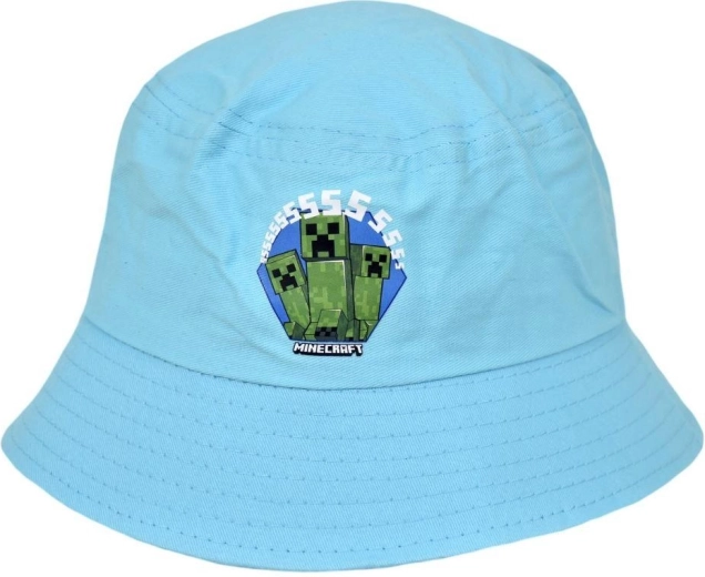 Turquoise Minecraft Bucket Hat