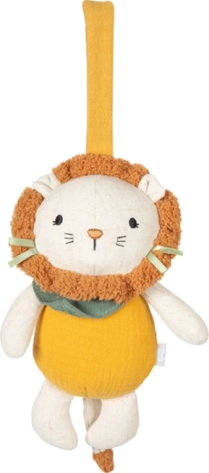 small foot fabric lion cub with music box for hanging