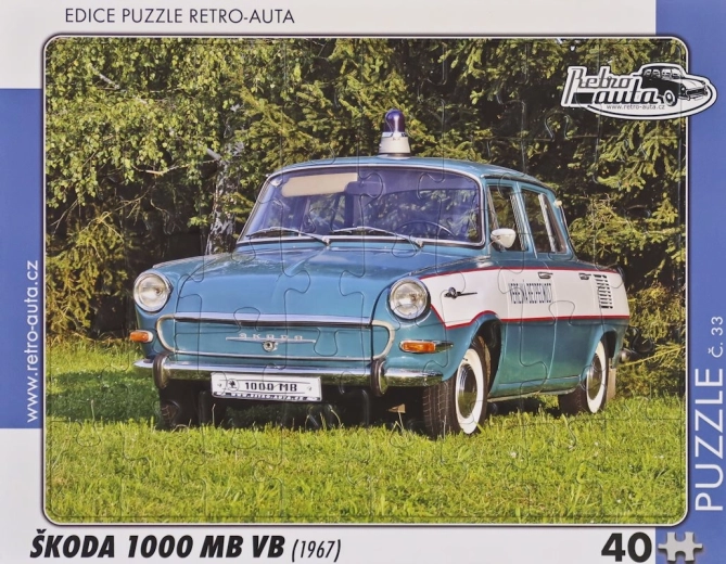 Retro autode pusle Škoda 1000 MB VB 40 tükki