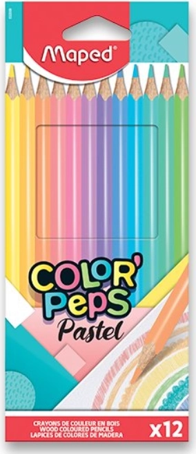 MAPED Color'Peps Pastel värvipliiatsid 12 tk