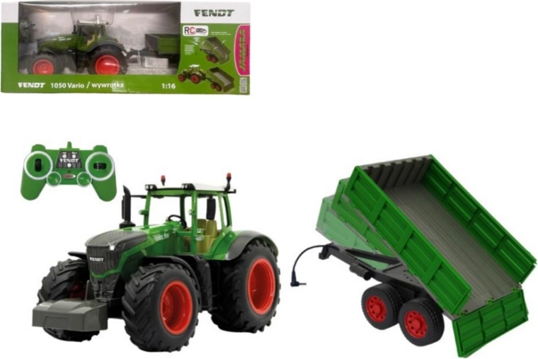 RC-traktor Fendt 1050 Vario 1:16 koos haagisega Jamara