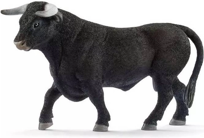 Schleich farm world black bull figurine