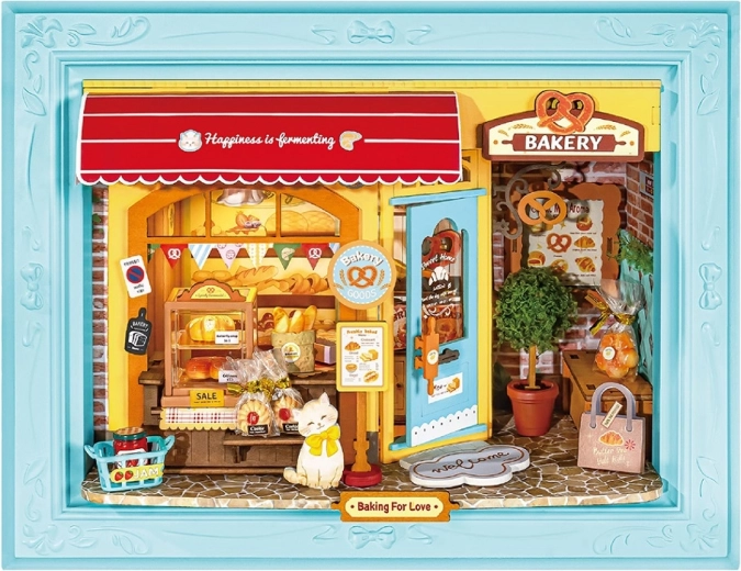 RoboTime 3D Wooden Framed Puzzle – Fluffy Cat Bakery