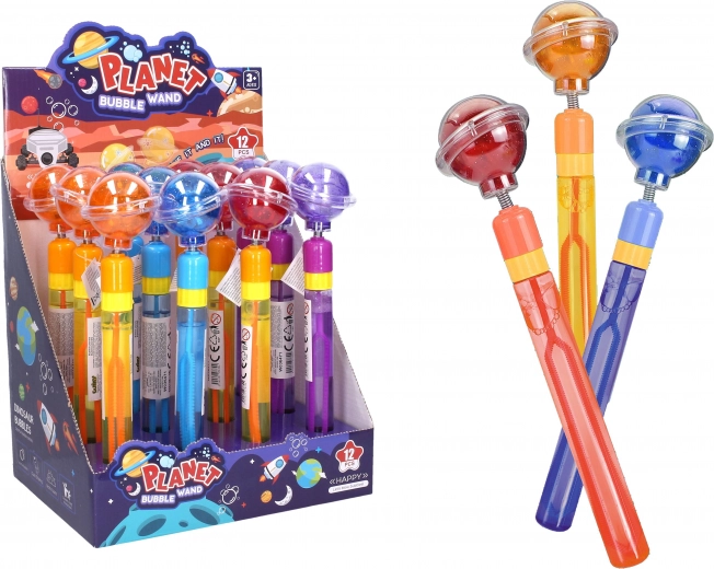 Light-up Planet Bubble Wand, 70 ml, 28 cm