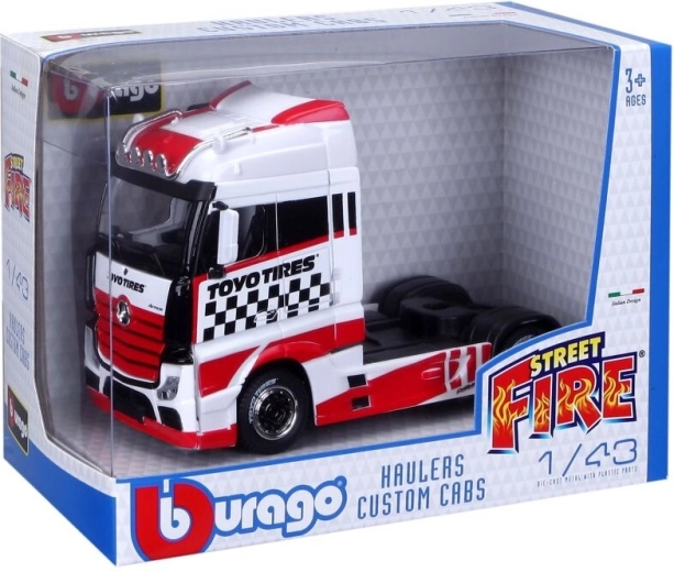 Bburago Street Fire veoautode mudel Haulers Custom Cabs 1:43 assortii - 1 tk