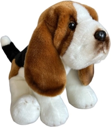 Pehme istuv basset 30 cm