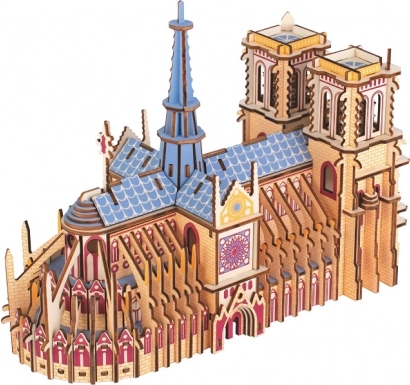 Wooden 3D Puzzle Cathedral Notre-Dame