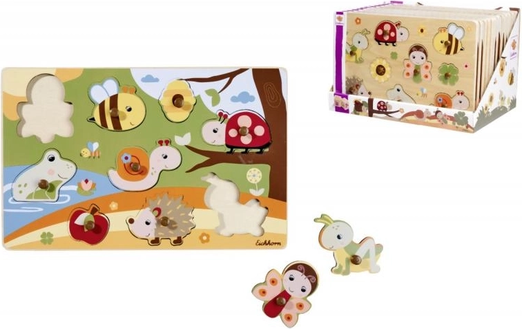 Puidust pusle 9 tükiga – 28 × 18 cm