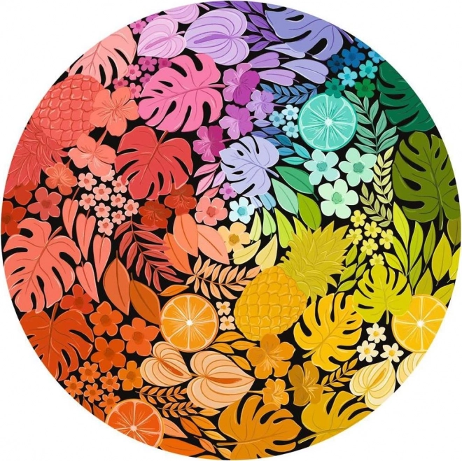 500-Piece Puzzle Color Palette Tropical Motifs
