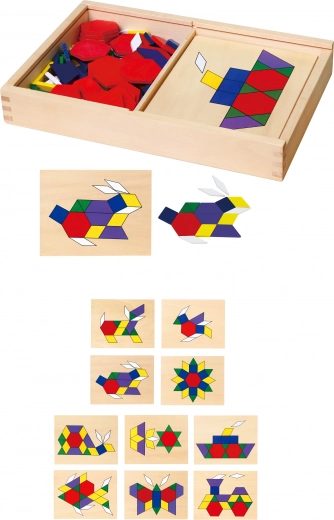 VIGA puidust geomeetriline mosaiik, 148 osa