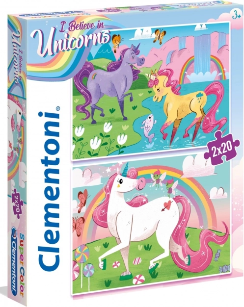 CLEMENTONI pusle „usku üksarvikutesse” 2×20 tükki