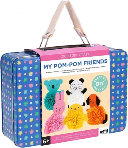 Creative Suitcase Pom-pom Animals by Petit Collage