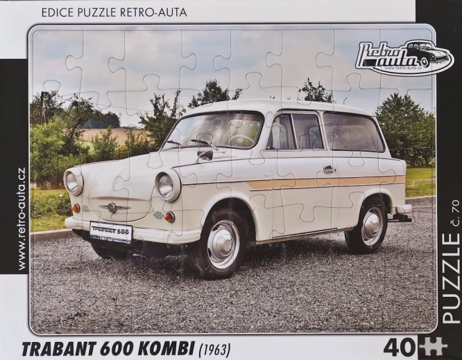 Retroautode pusle Trabant 600 Kombi 40 tükki