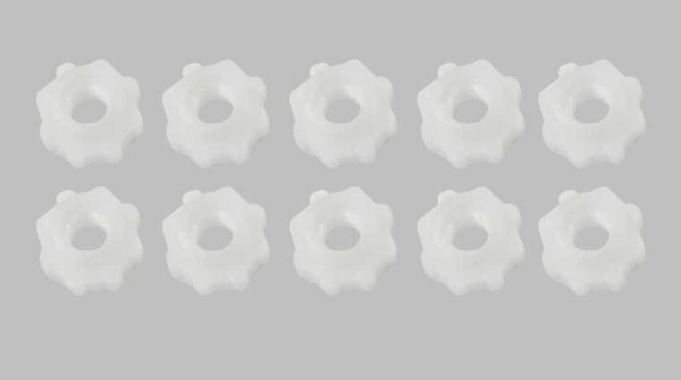 Nailonmutrid M6 × 25 mm – 10 tk