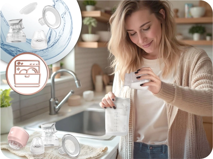 Easy maintenance and safe BPA-free materials