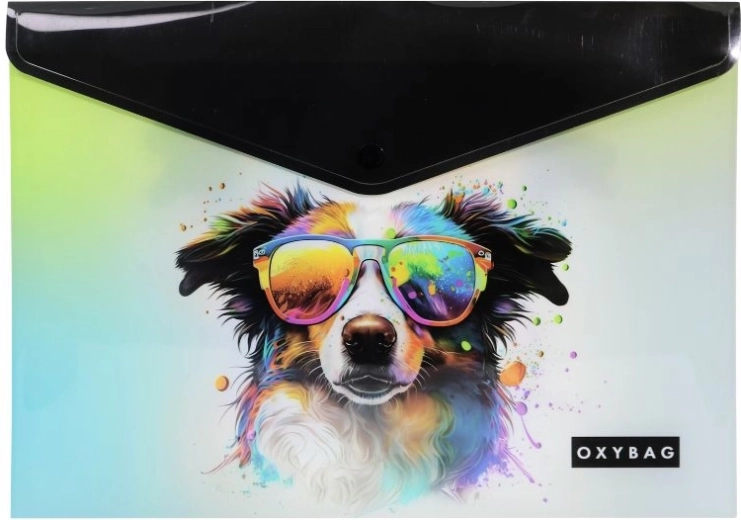 Oxybag trukiga A4 dokumentitasku Crazy Animals – koer