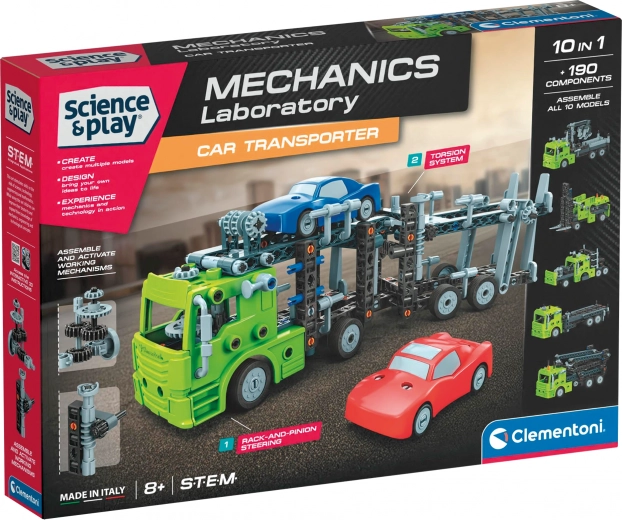 Clementoni Science & Play mehaanikalabor – autoveok 10 ühes