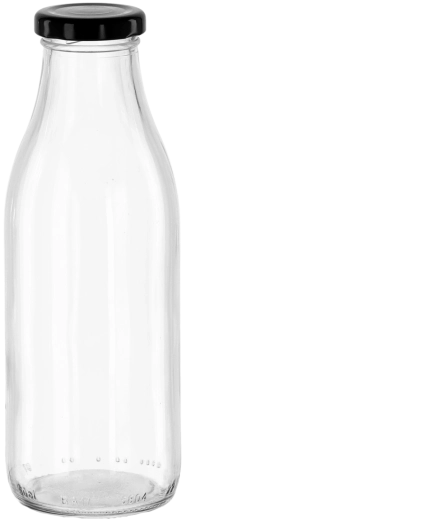 Klaaspudel mahla jaoks 750 ml metallist keeratava korgiga 44 mm