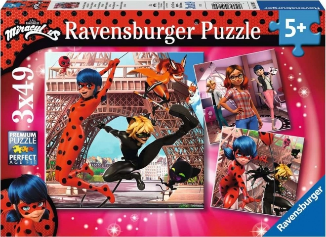 Lastepusle RAVENSBURGER MIRACULOUS 3×49 tükki