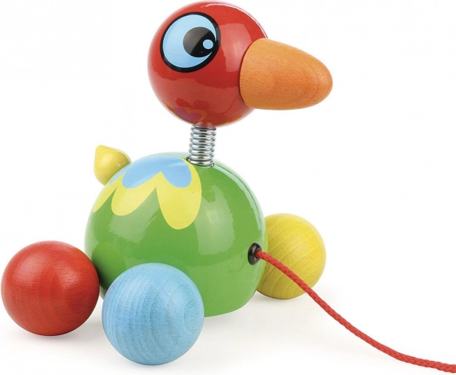 Pull-along wooden chick VILAC
