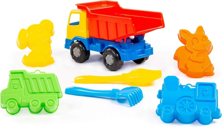 Tipping bed for realistic play