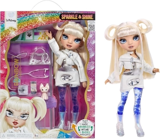 Rainbow High Sparkle & Shine white – kollektsioneeritav moenukk sädeleva efektiga