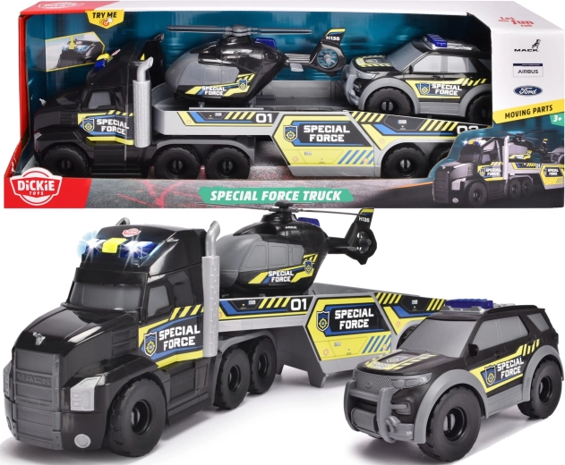 Dickie Toys Interactive Police Rescue Vehicle Set