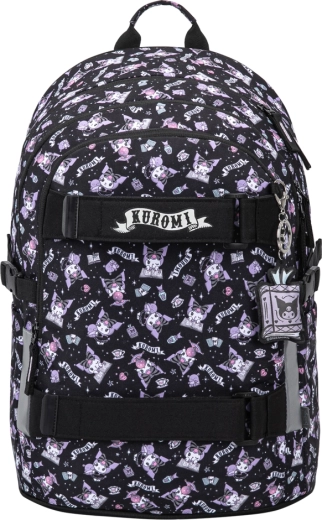 Baagl Skate Kuromi Black School Backpack