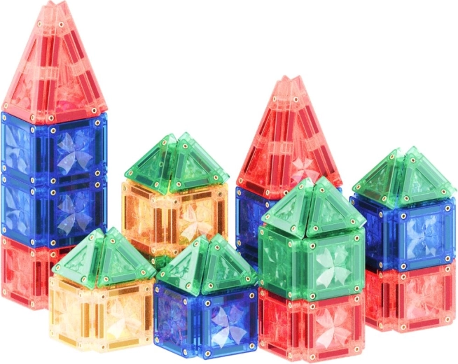 Cleverclixx magnetiline ehitusmäng Mini Tiles Intense Pack 28 tk