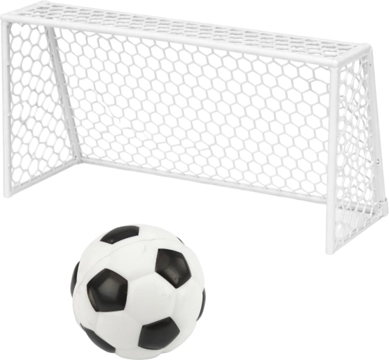 Soccer anywhere: mini goal and ball included