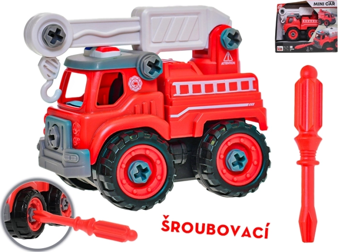 Screw-together fire truck 13 cm
