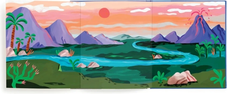Fold-out storytelling scene