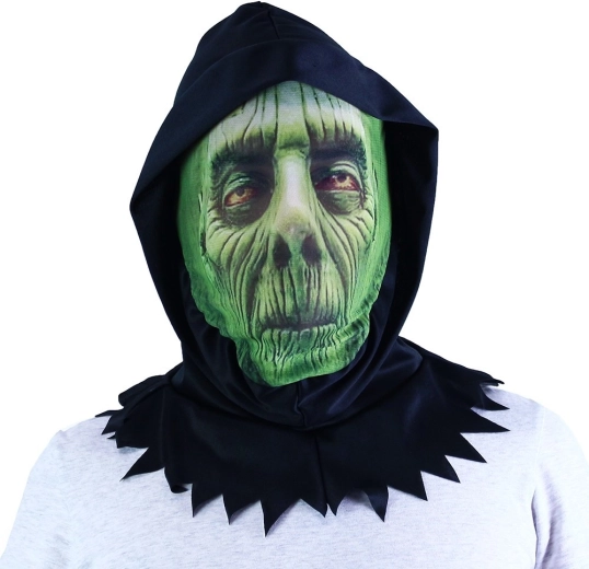 Roheline tekstiilmaks Halloweeniks ja karnevaliks