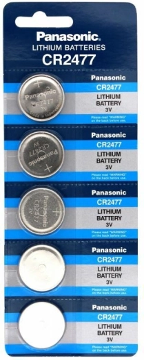 Panasonic CR2477 liitium-nööppatarei 3 V, pakendis 5 tk