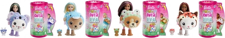 Barbie Cutie Reveal Chelsea kostüümis – nukk loomakostüümi ja üllatusega