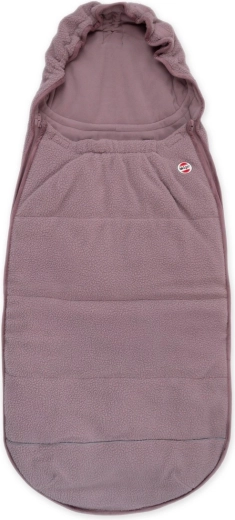 Lodger footmuff Bunker Light teddy rose