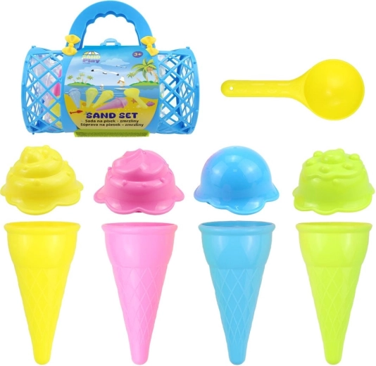 Ice cream molds: 4 cones and 4 scoops