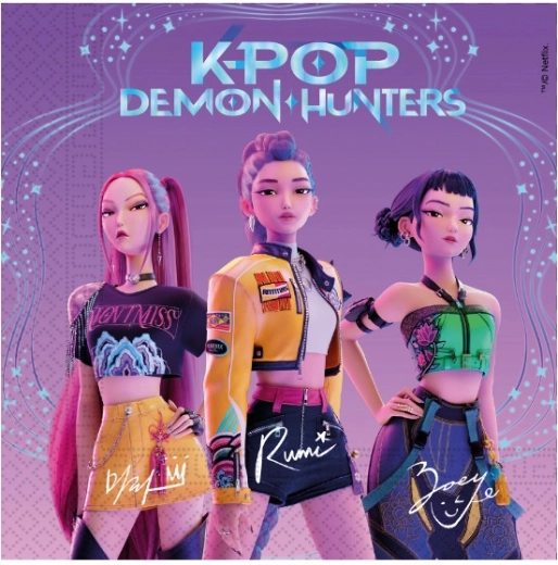 Pabersalvrätikud Demon hunters – K-POP, 33 × 33 cm (20 tk)