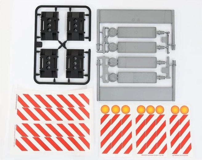 Bruder barriers for construction and traffic play
