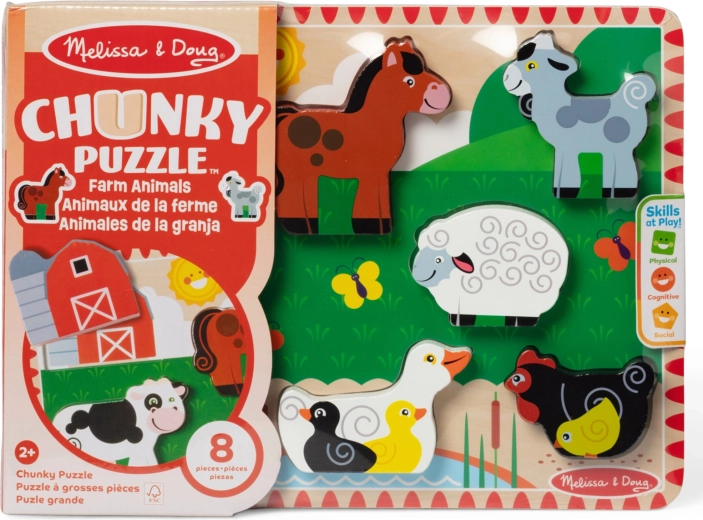 Puidust chunky pusle „Farma“ MELISSA & DOUG