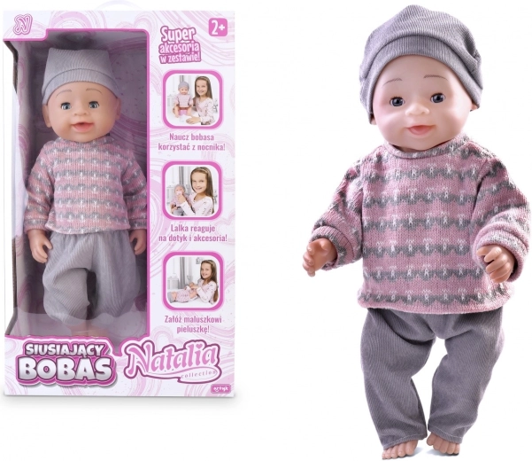 Interaktiivne pissiv nukk 43 cm NATALIA COLLECTION