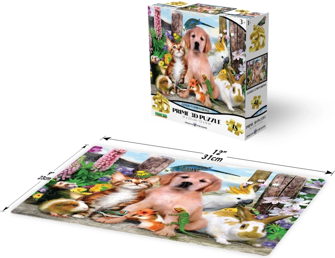 3D pusle Hea seltskond 48 tükki