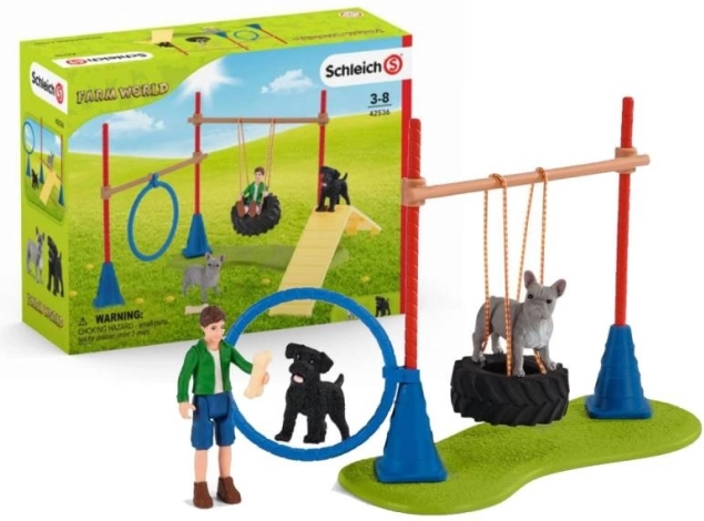 Schleich Farm World koerte mänguväljak ja agility komplekt