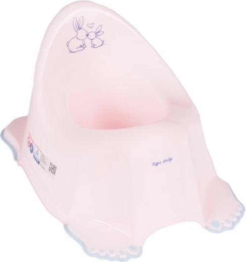 Mängiv laste libisemiskindel pott Bunny – roosa