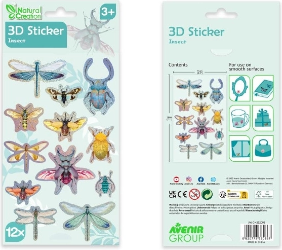 3D insect stickers