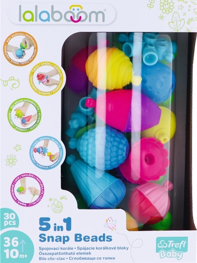 Construction Set Lalaboom 5in1 Connecting Beads Medium Set 30 Pieces